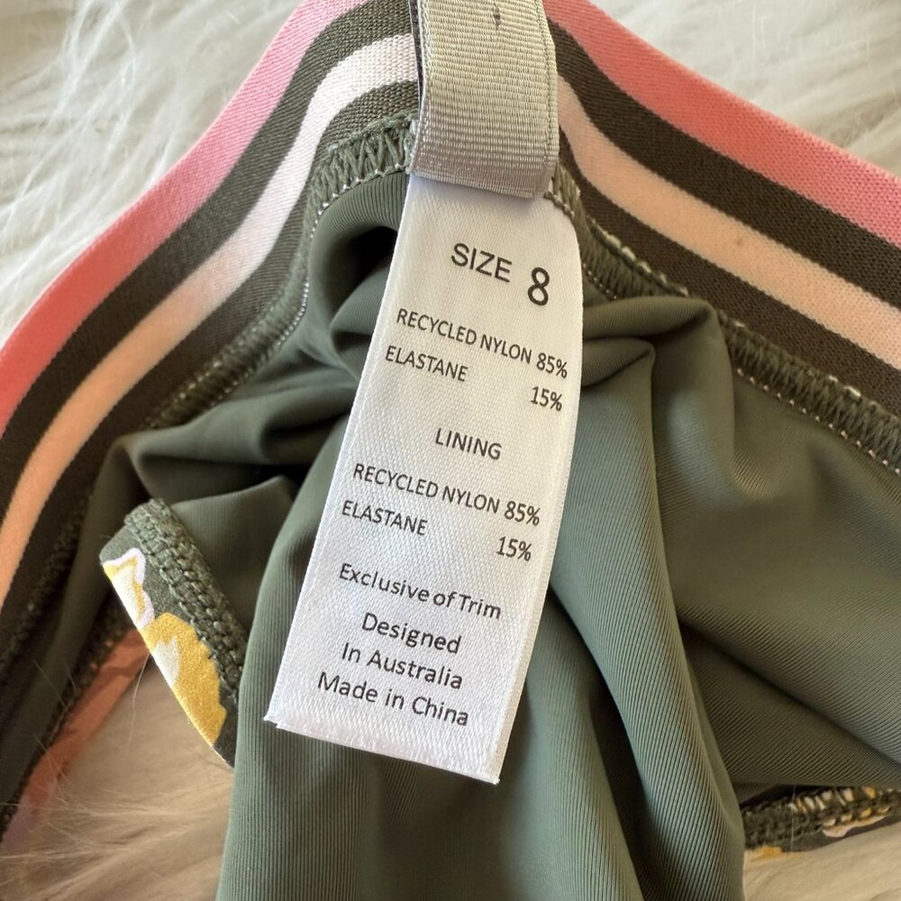 NWT Monte & Lou Reversible Fantasy Floral Triangle Top & Serene Bottoms 6 & 8 - Picture 9 of 9